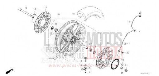 ROUE AVANT GL1800BDS de 2025